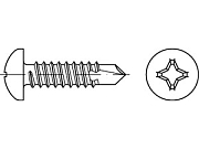 Винт DIN 7504 сталь N 3,5 х 22 оцинк