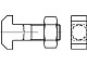 Болт DIN 186 4.6 B M 8 х 25