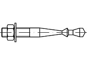 Анкер ART 88579 сталь S M 10 х 10 х 60 оцинк