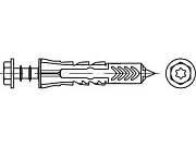 Дюбель ART 88690 сталь 10 х 50 оцинк