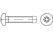 Винт DIN 7500 сталь закал. C M 2,5 х 5 оцинк