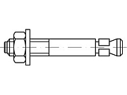 Анкер ART 88715 сталь K M 8 оцинк
