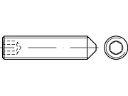 Винт DIN 914 нерж. A 1 / A 2 M 5 х 5