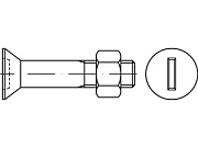Винт DIN 7969 4.6 M 12 х 40 гор. цинк