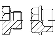 Пробка DIN 7604 нерж. A 4 A M 10 х 1