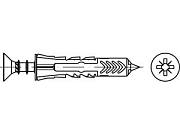 Дюбель ART 88690 сталь 5 х 25 оцинк