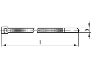 Стяжка ART 82520 полиамид 6.6 4,8 х 115 / 28