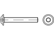Винт ISO 7380 -2 нерж. A 2 B M 3 х 10