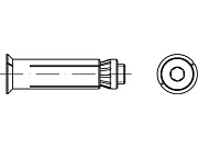 Анкер ART 82031 сталь F 8 х 1 - 50 / 27 оцинк