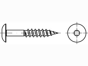 Шуруп ART 88096 нерж. A 4 5,5 х 35 коричневый