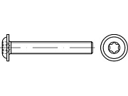 Винт ISO 7380 -2 нерж. A 2 B M 3 х 6