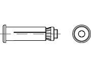 Анкер ART 82031 сталь C 8 х 1 - 50 / 22 оцинк