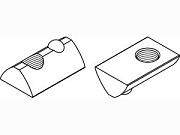 Гайка ART 87012 сталь B M 8 оцинк