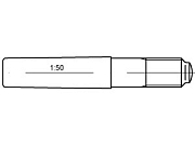 Штифт DIN 258 сталь 6 х 45