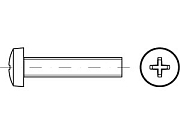 Винт DIN 7985 нерж. A 2 M 2 х 12
