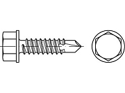Винт DIN 7504 сталь K 3,5 х 9,5 оцинк